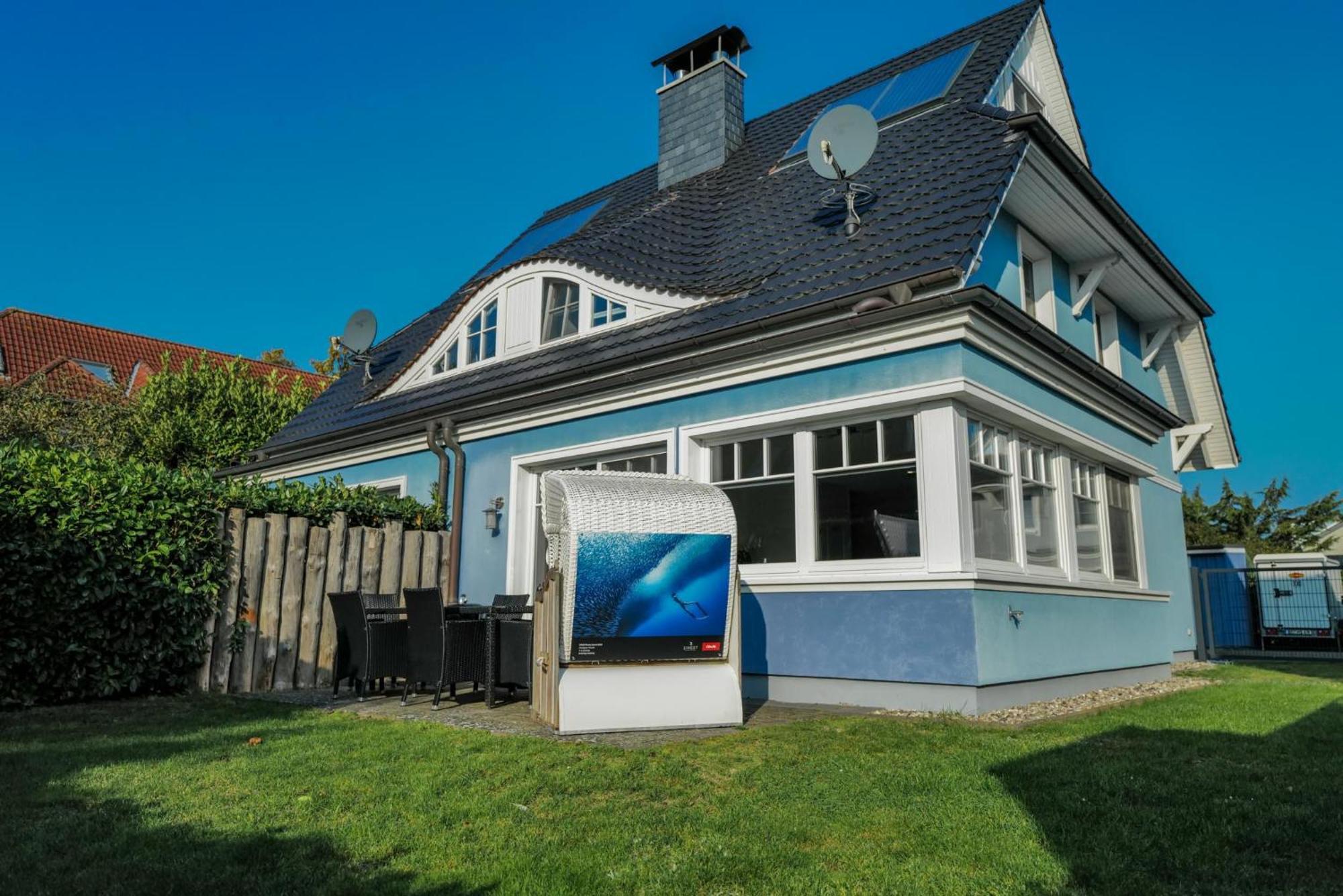 Ostseelagune Zingst, Exklusive Dhh, Strandnah, Sauna, Kamin, 3 Sz, 2 Baeder, Glasfaser, Haustierfrei, Garten Mit Suedterrasse, E-Ladesaeule, 2 Stellplaetze, Strandkorb, Fahrradschuppen, Waschmaschine, Trockner, Nichtraucher Kültér fotó